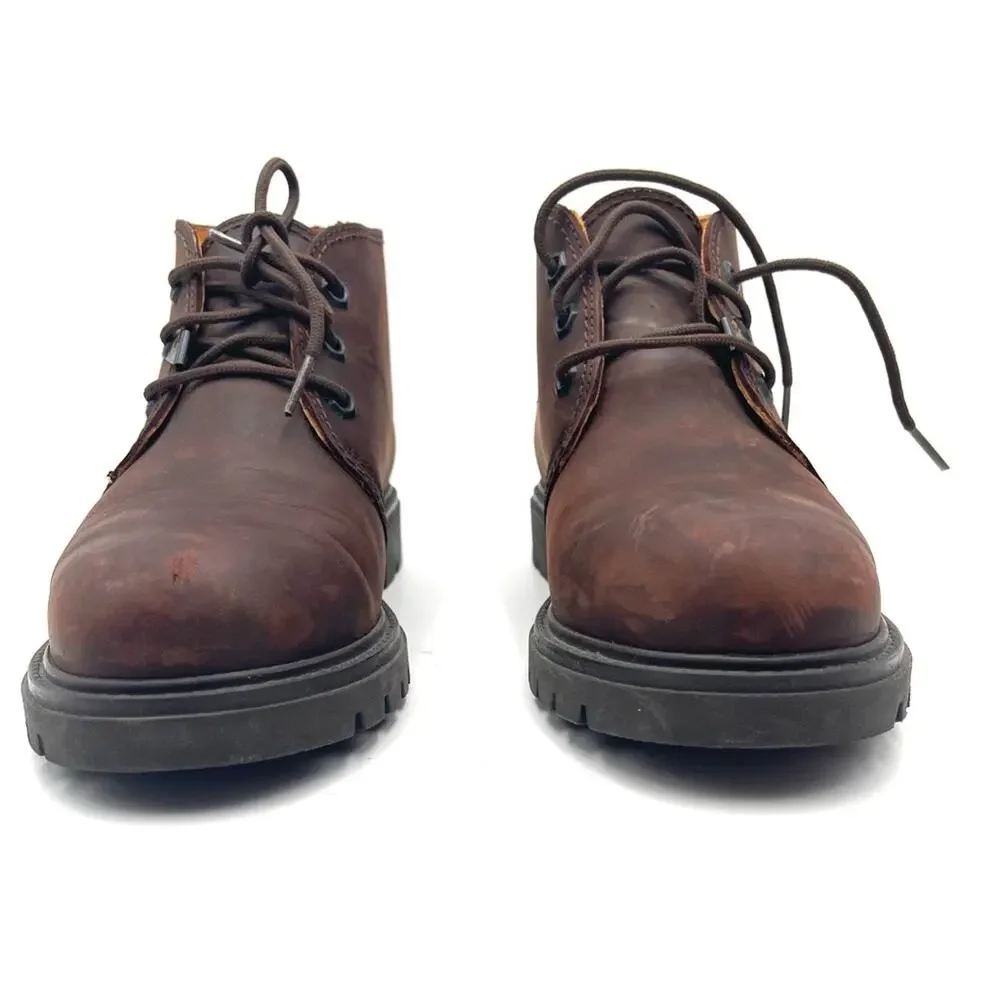 HAVANA JOEs Panama Jack men's brown leather ankle lace up boots size EU 41/US 8